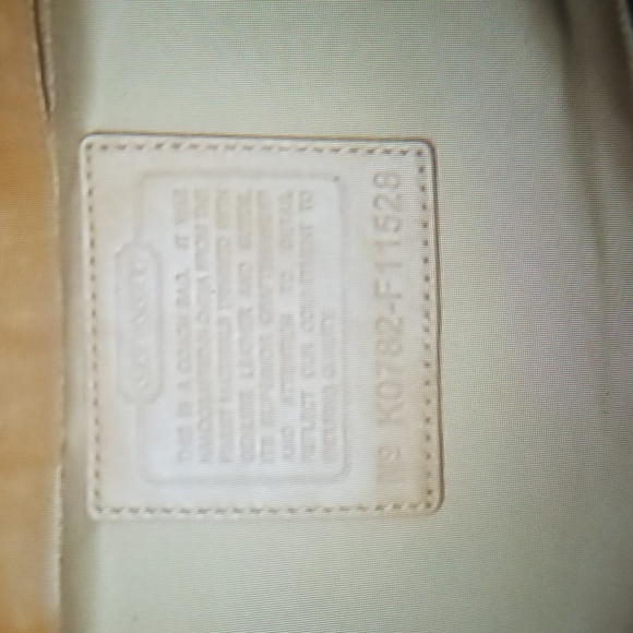 Coach Suede and Leather Striped Signature Shoulder Bag๐ - Picture 11 of 16